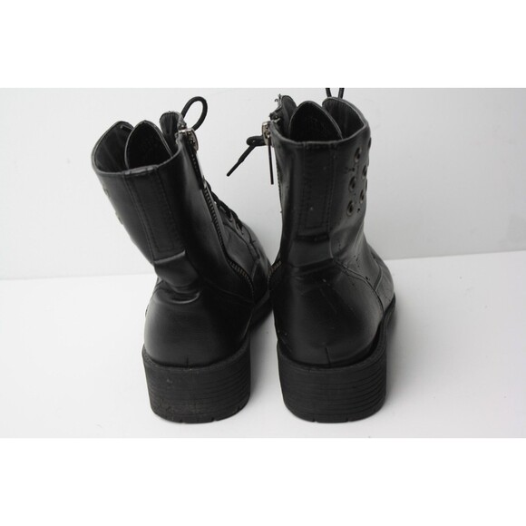 Seven 7 Jackie Boot Womens sz 11 Black Leather 90's Y2K Moto Riding - Picture 5 of 10